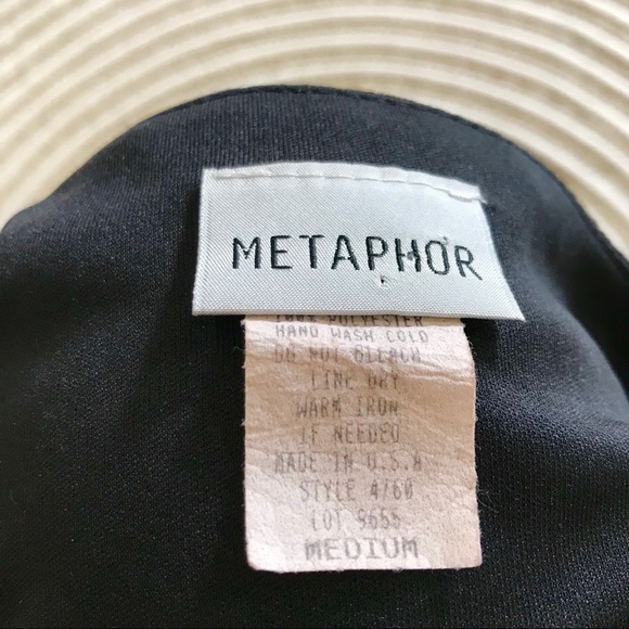 Vintage Black Metaphor Blouse Medium - Picture 7 of 7